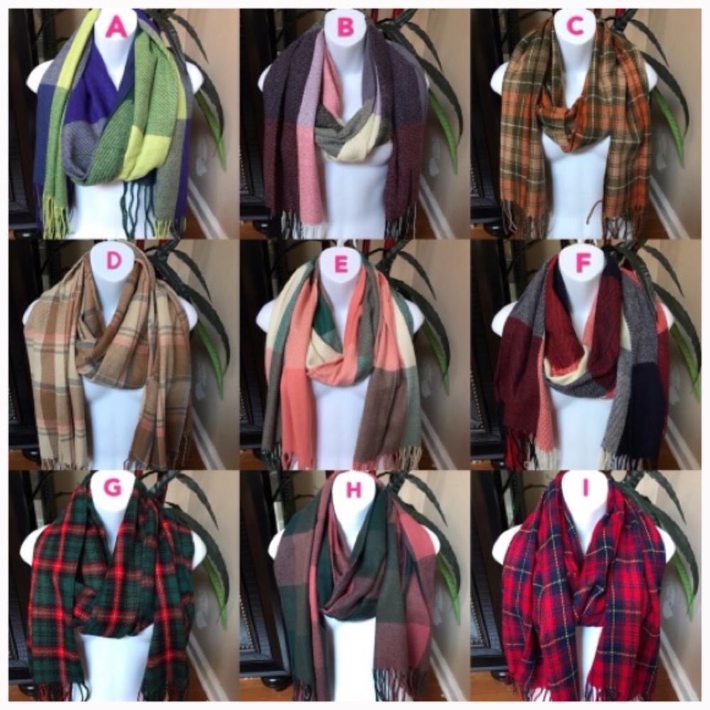 New Winter Blanket Plaid Scarf - Picture 4 of 4